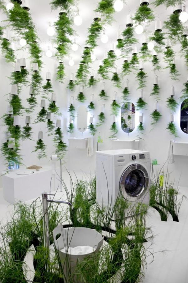 Bathroom design with flowers and plants - original ideas spring Bathroom design with flowers and plants - original ideas spring