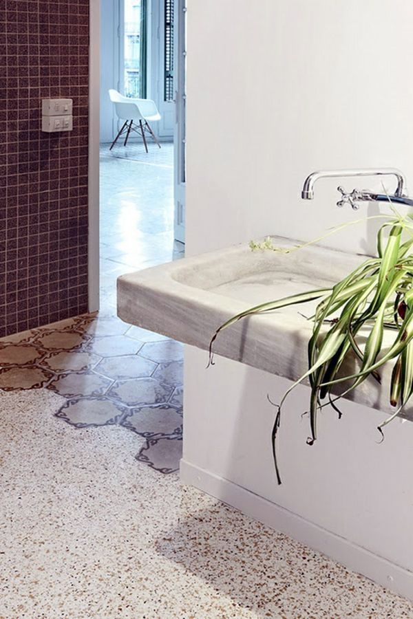 Bathroom design with flowers and plants - original ideas spring Bathroom design with flowers and plants - original ideas spring