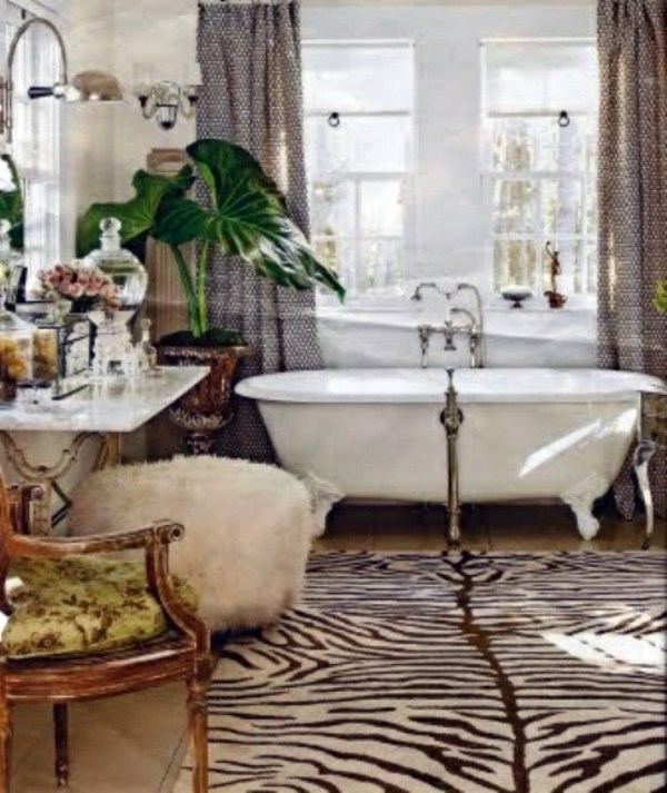 Bathroom design with flowers and plants - original ideas spring Bathroom design with flowers and plants - original ideas spring
