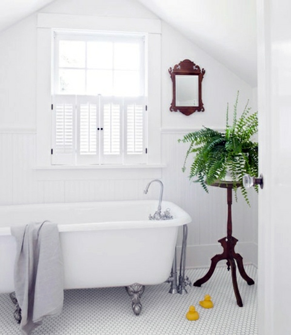Bathroom design with flowers and plants - original ideas spring Bathroom design with flowers and plants - original ideas spring