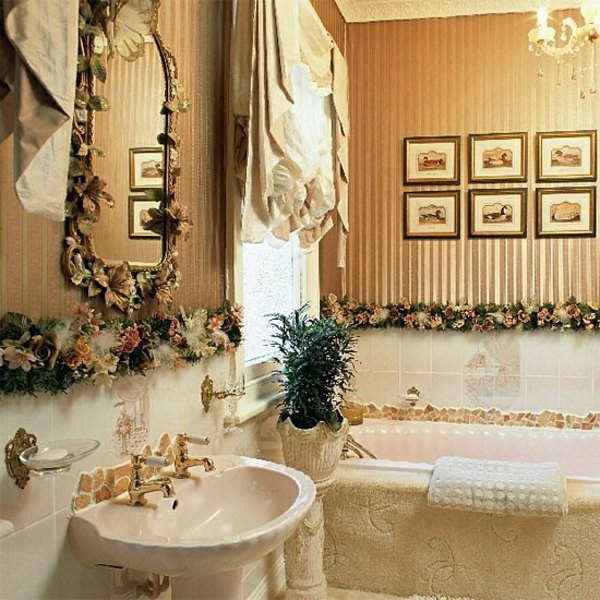 Bathroom design with flowers and plants - original ideas spring Bathroom design with flowers and plants - original ideas spring
