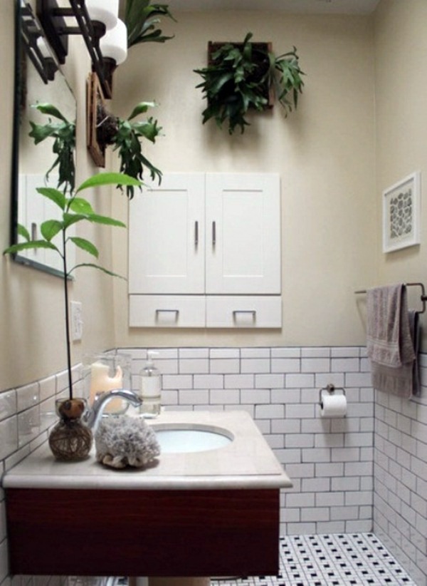 Bathroom design with flowers and plants - original ideas spring Bathroom design with flowers and plants - original ideas spring