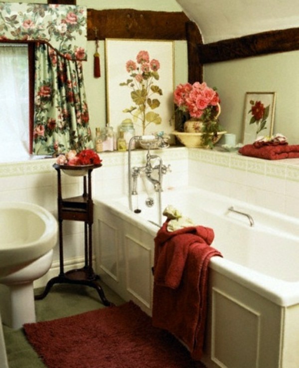 Bathroom design with flowers and plants - original ideas spring Bathroom design with flowers and plants - original ideas spring