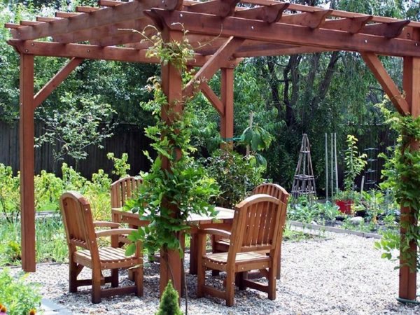 Build pergola or how to build a gazebo itself