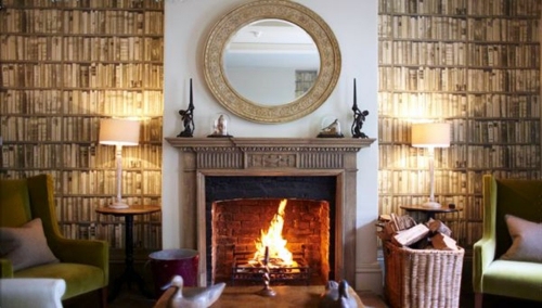 Wanddekoration - Imitate cool wallpaper pattern that Bookcases - 14 interior design with attractive wall decoration
