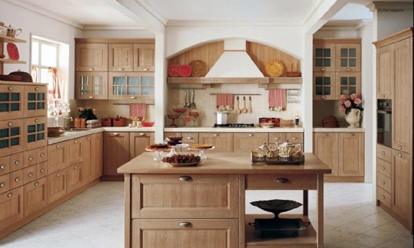 Setting cozy kitchen - Oversized kitchens designs