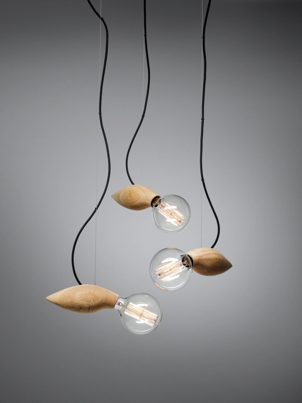 The designer lamp with organic shapes The designer lamp with organic shapes