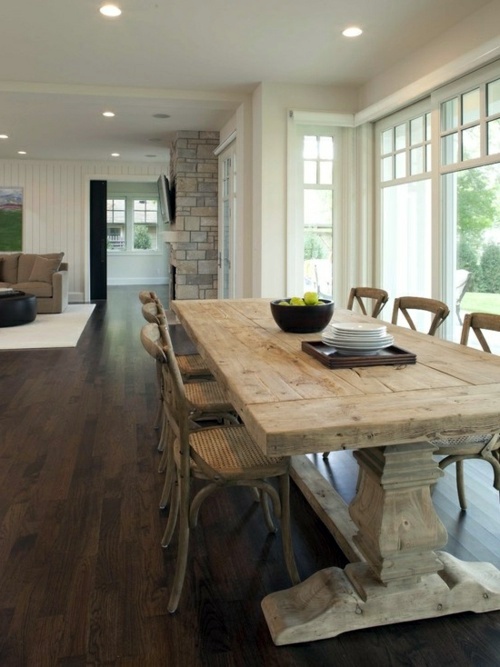 Dining in a country style with chairs for dining room