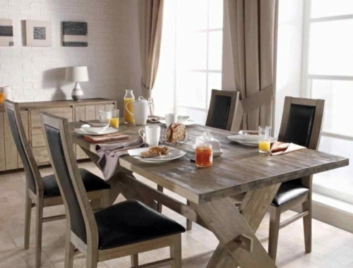 Dining in a country style with chairs for dining room