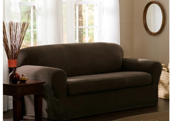 Stretch Cover for Sofa - traditional bed and sofa slipcovers