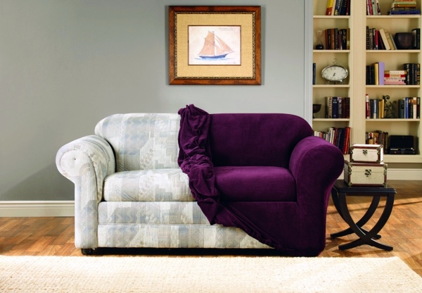 Stretch Cover for Sofa - traditional bed and sofa slipcovers