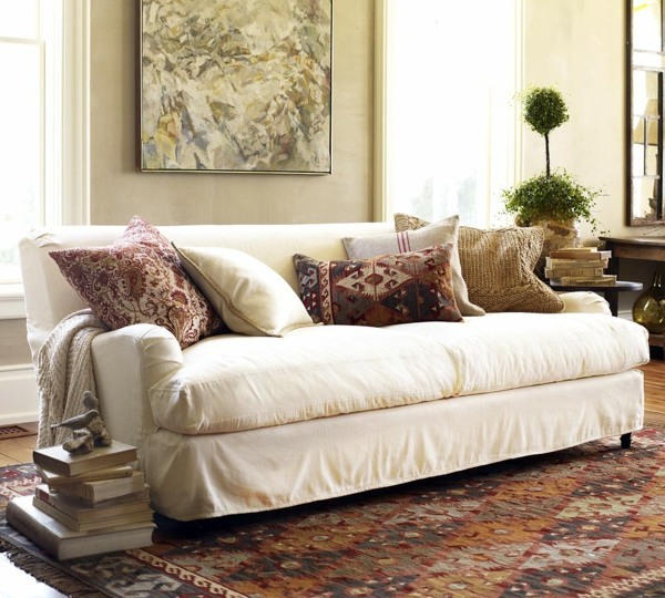 Stretch Cover for Sofa - traditional bed and sofa slipcovers