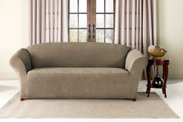 Stretch Cover for Sofa - traditional bed and sofa slipcovers