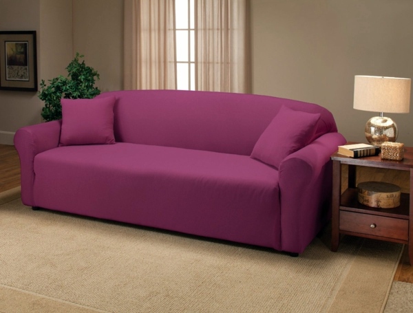 Stretch Cover for Sofa - traditional bed and sofa slipcovers