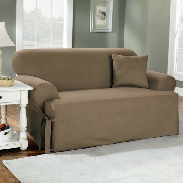 Stretch Cover for Sofa - traditional bed and sofa slipcovers