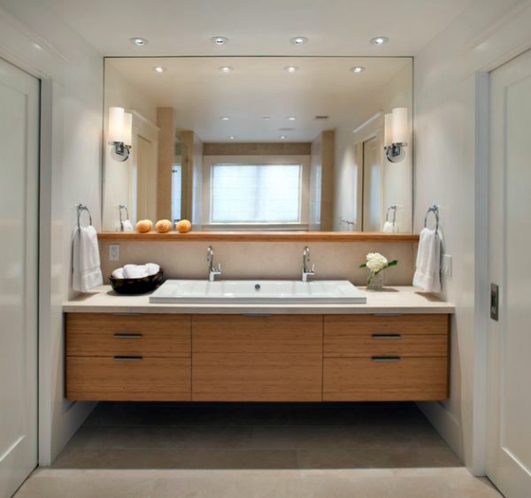 Send Recessed Lighting For Modern, Recessed Lighting Placement Over Bathroom Vanity