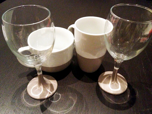 DIY Projects - Cup and glass slate DIY Projects - Cup and glass slate