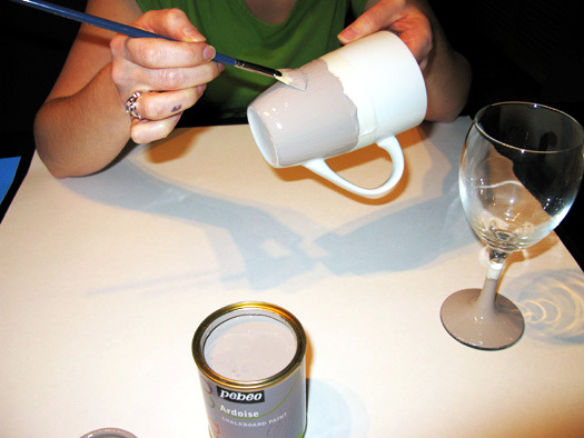 Cup and glass slate Cup and glass slate