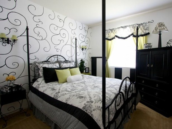 Bedroom wall design - creative decorating ideas