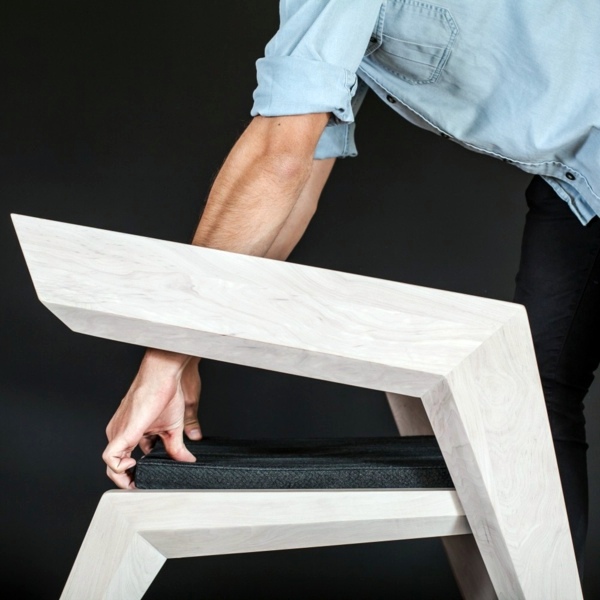Celebrate avant-garde minimalism: 2R vanguard wooden chair by Sien Studio