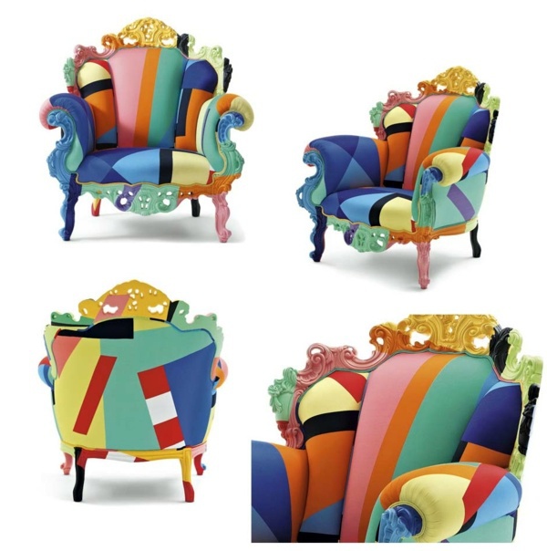 Elegant Armchair Design from Italy: Proust Geometrica - a modern interpretation of Alessandro Mendini