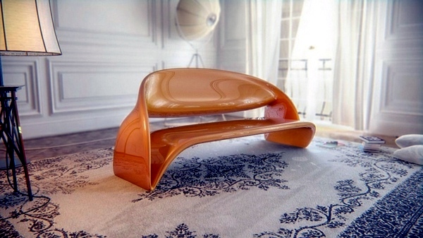 Extravagant office furniture with fluid forms of Nuvist