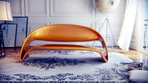 Extravagant office furniture with fluid forms of Nuvist