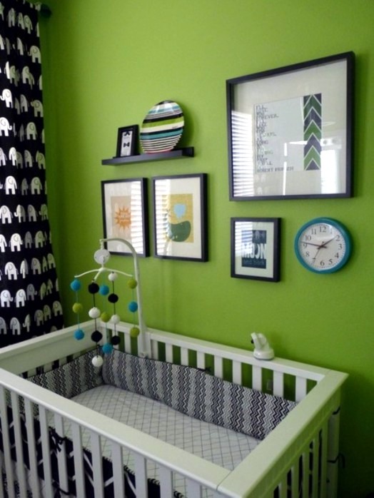 20 green nursery interiors, which act inspiring