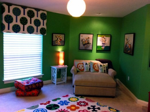 20 green nursery interiors, which act inspiring