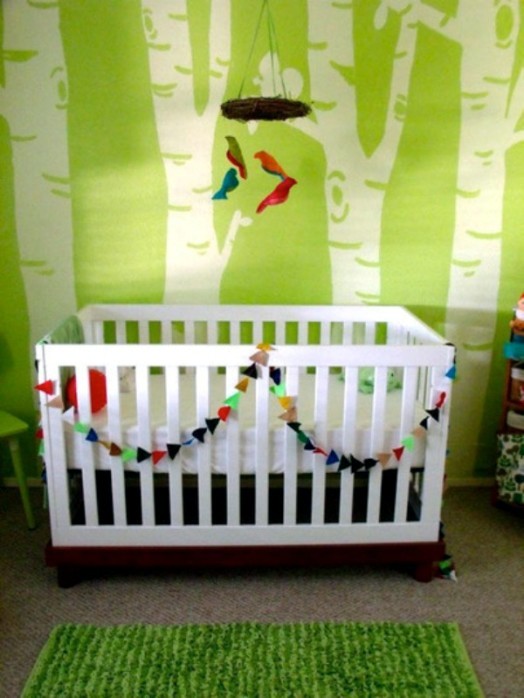 20 green nursery interiors, which act inspiring