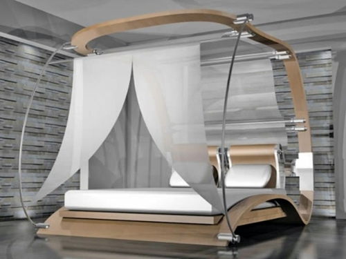 50 cool ideas for canopy beds made of wood in the bedroom