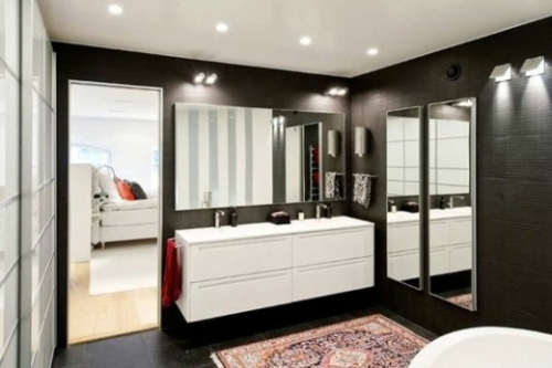 33 dark bathroom design ideas