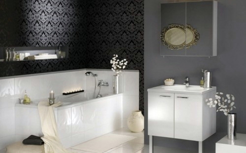 33 dark bathroom design ideas