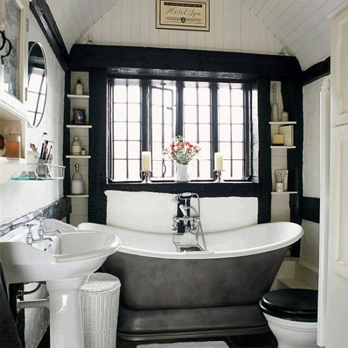 33 dark bathroom design ideas