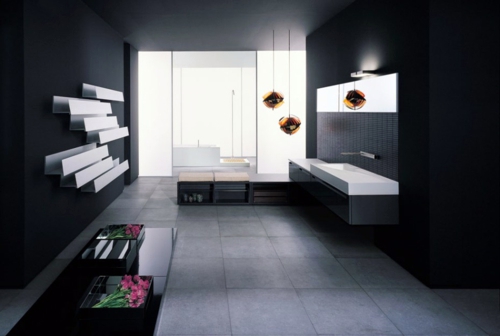 33 dark bathroom design ideas