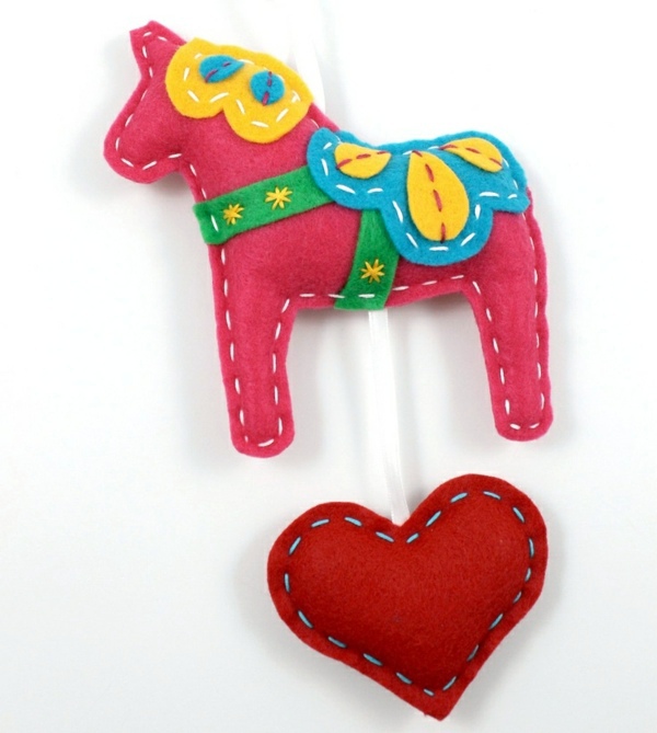 Fabric heart sew by you - cool DIY ideas
