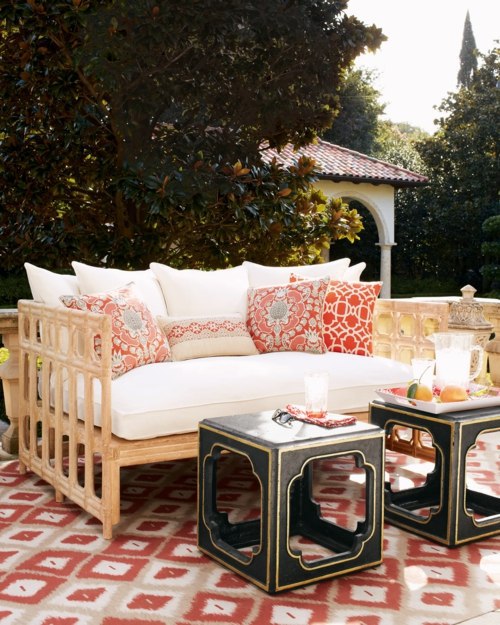 Modern cool garden furniture from Horchow for the Patio Avso