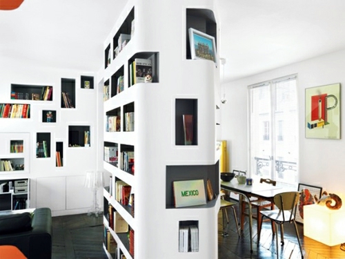 Wohnideen - 13 stylish built-in shelves with large surface