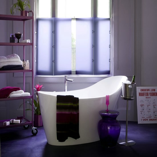 Elegant Purple Bathroom Design Elegant Purple Bathroom Design