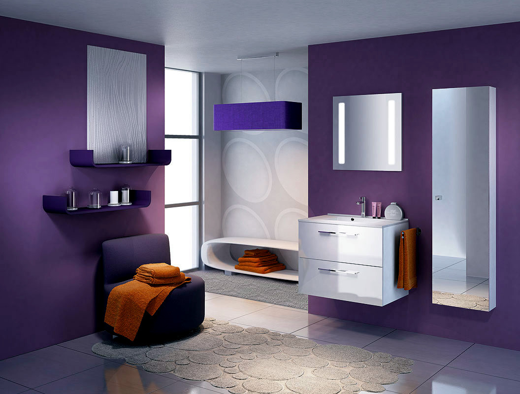 Toilet Bathroom Elegance Lavender