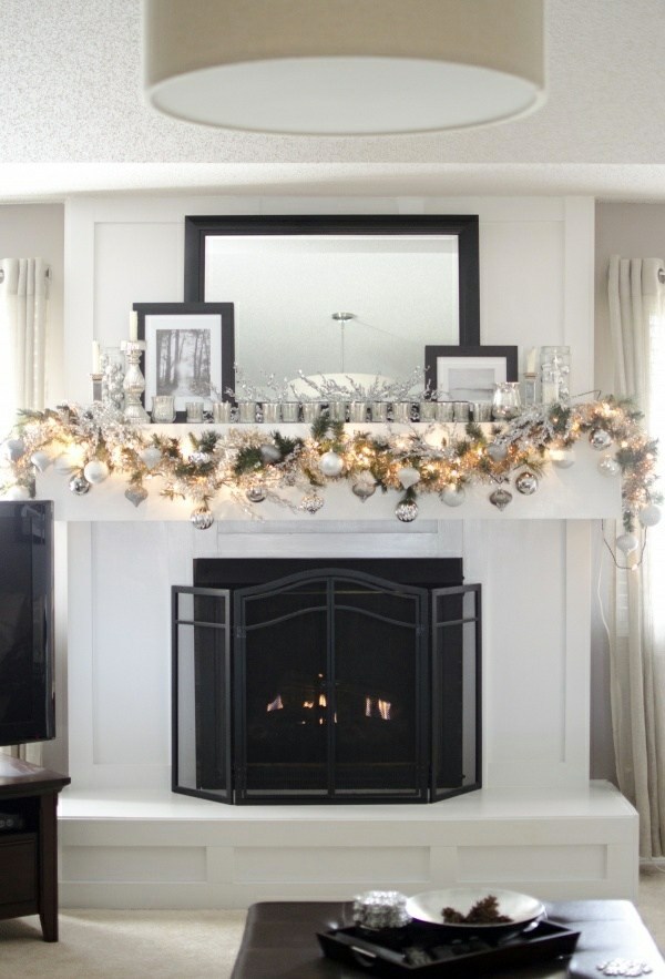 Great ideas on how to decorate the fireplace