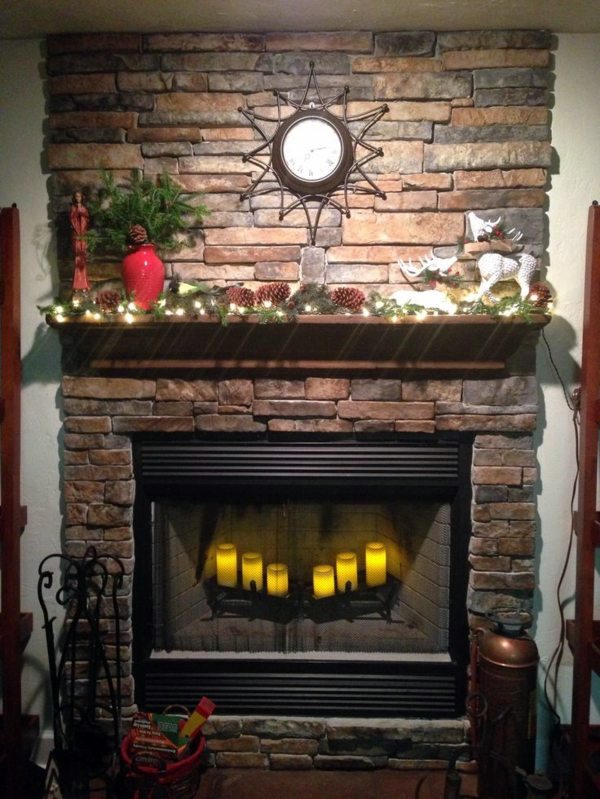Great ideas on how to decorate the fireplace