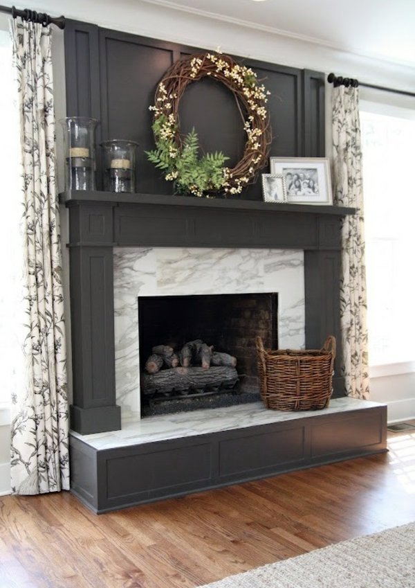 Great ideas on how to decorate the fireplace