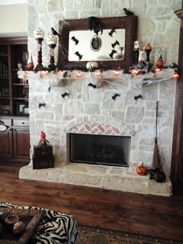 Great ideas on how to decorate the fireplace