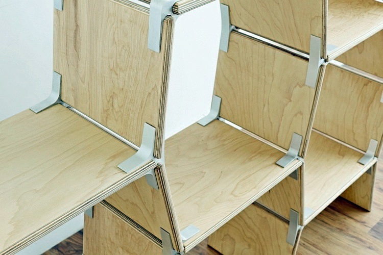 Modern designer furniture, can be constructed without tools