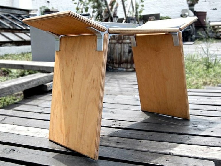 Modern designer furniture, can be constructed without tools