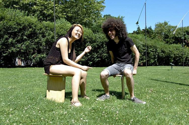 Modern designer furniture, can be constructed without tools
