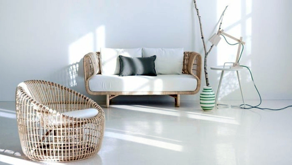 Sustainable rattan furniture with Scandinavian charm