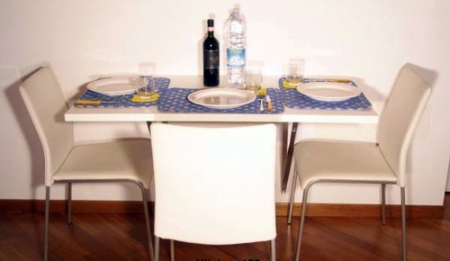 10 useful ideas for a folding table in the kitchen area