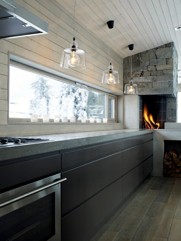 Cosy ambience with kitchen fireplace